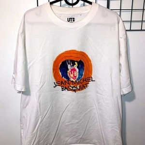 Basquiat x Warner Bros, White Uniqlo tee